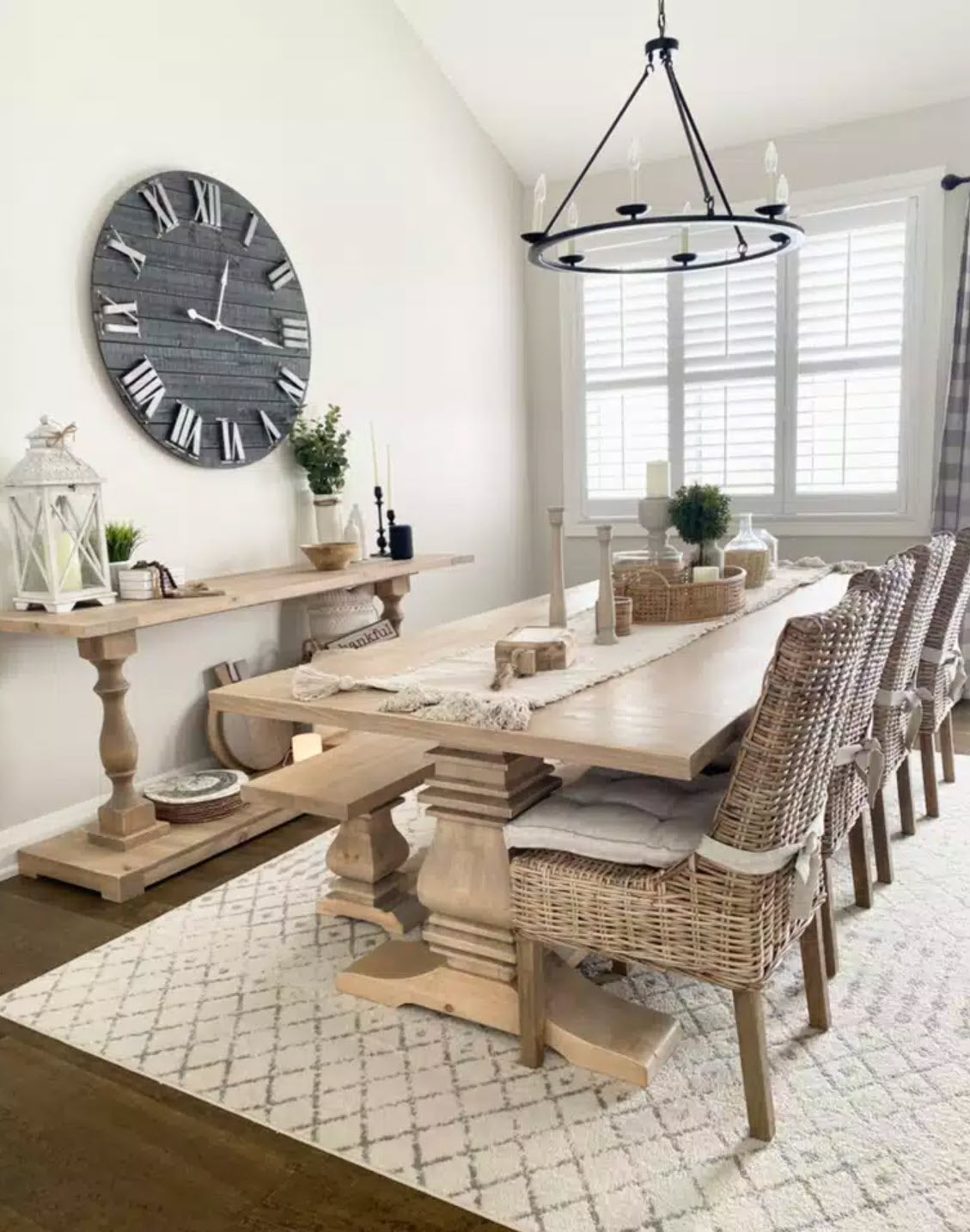 Chunky Trestle Table