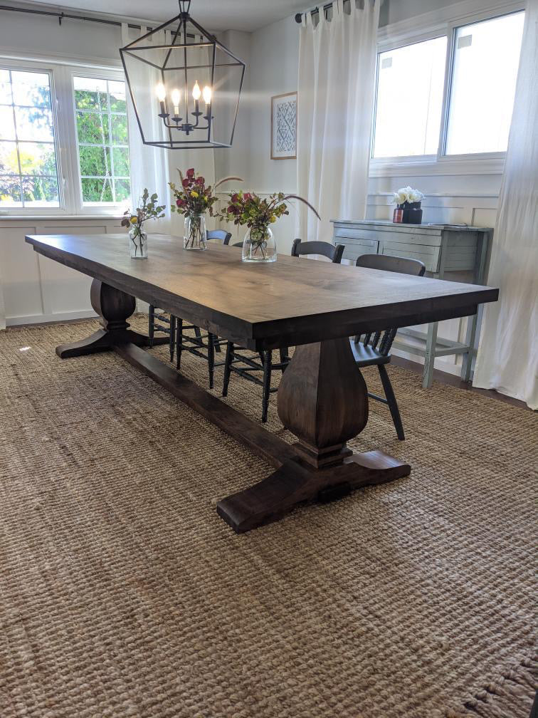 Pinwheel Trestle Table