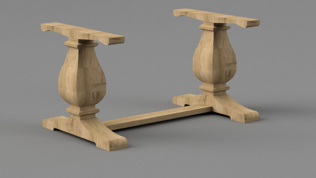 Trestle Table Legs - Pinwheel Table Base