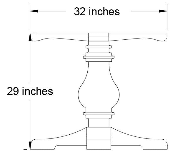 Trestle Table Leg - Standard Table Base