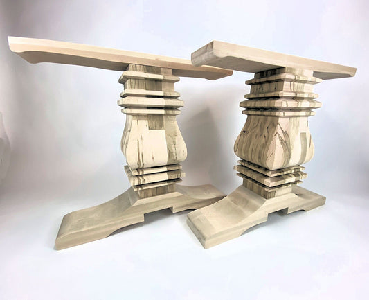 Trestle Table Leg Pair - Chunky Trestle Base