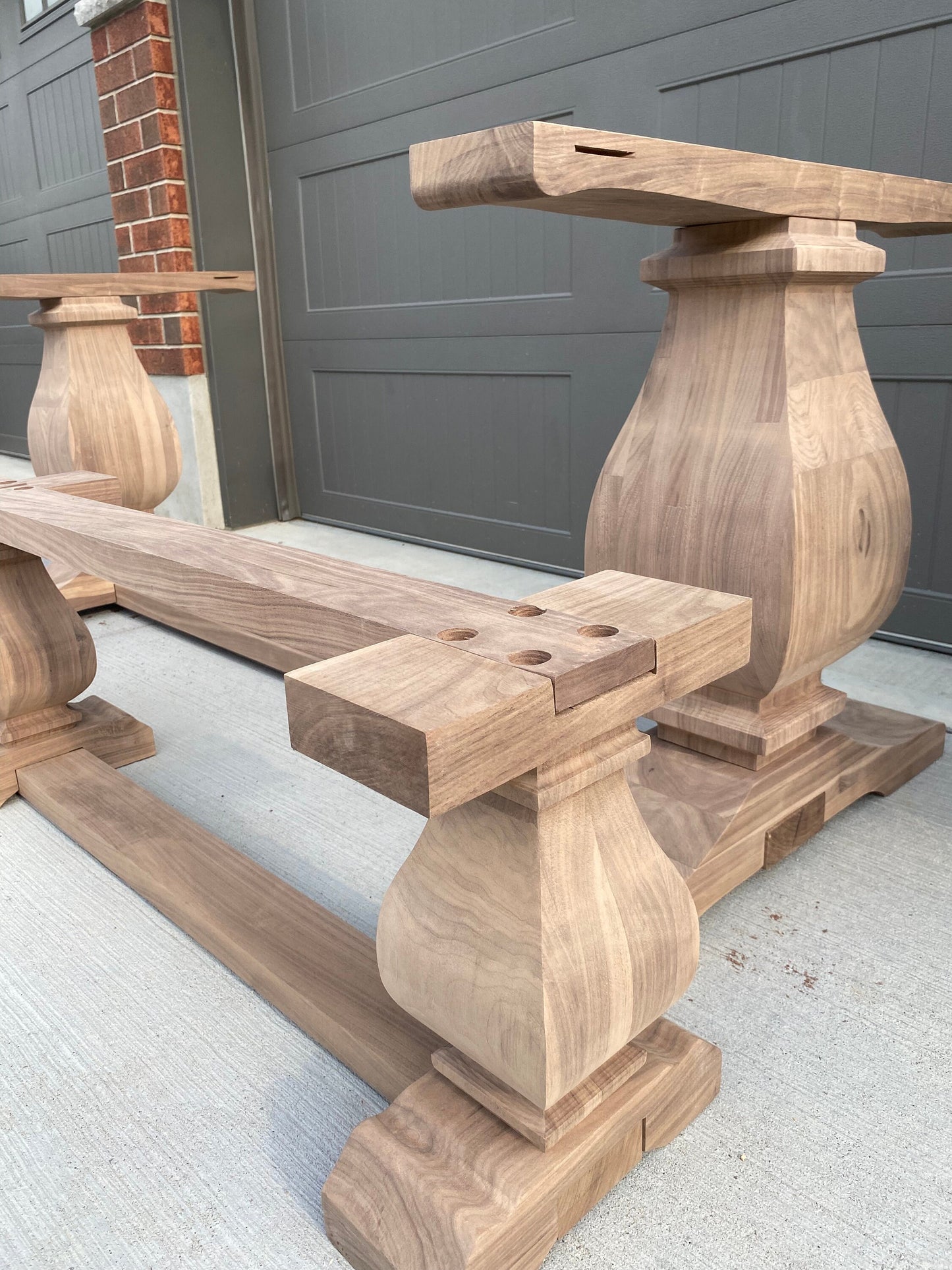 Trestle Table Legs - Pinwheel Table Base